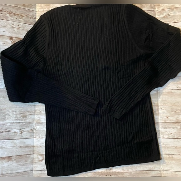 🆕 GAP Women’s CashSoft Ribbed Scoopneck Lightweight Sweater Black XLarge 16-18 - Picture 7 of 16